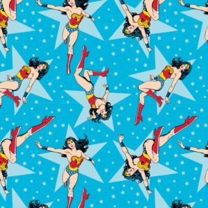 Wonder Woman - Girl Power Blue - DC - Cotton Print (23400606)