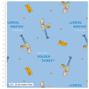 Charlie and The Chocolate Factory - Roald Dahl - Cotton Print (2751)