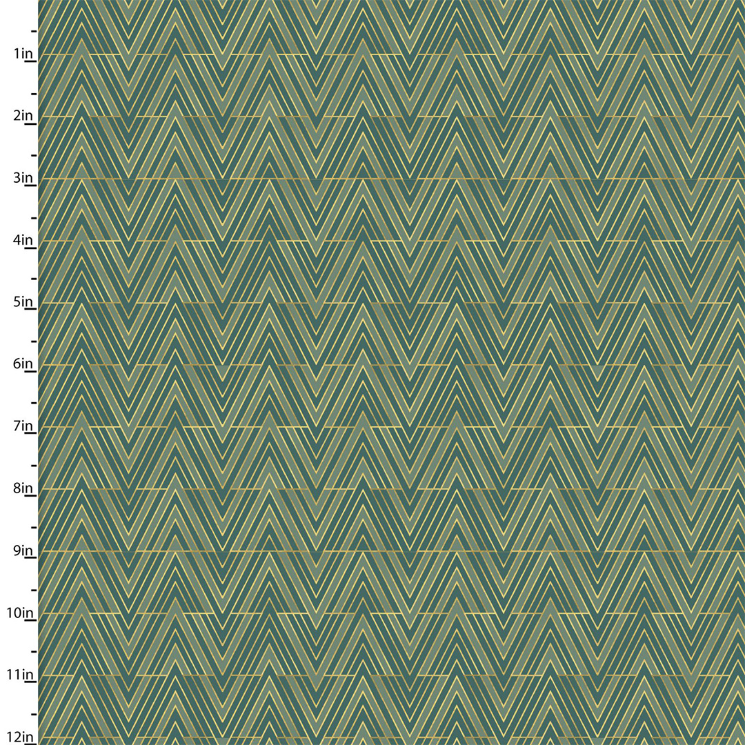 Mistletoe and Metallic by Katie Yost - 3 Wishes - Cotton Prints (195)