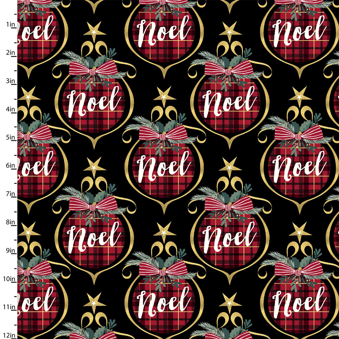 Mistletoe and Metallic by Katie Yost - 3 Wishes - Cotton Prints (195) - Image 2