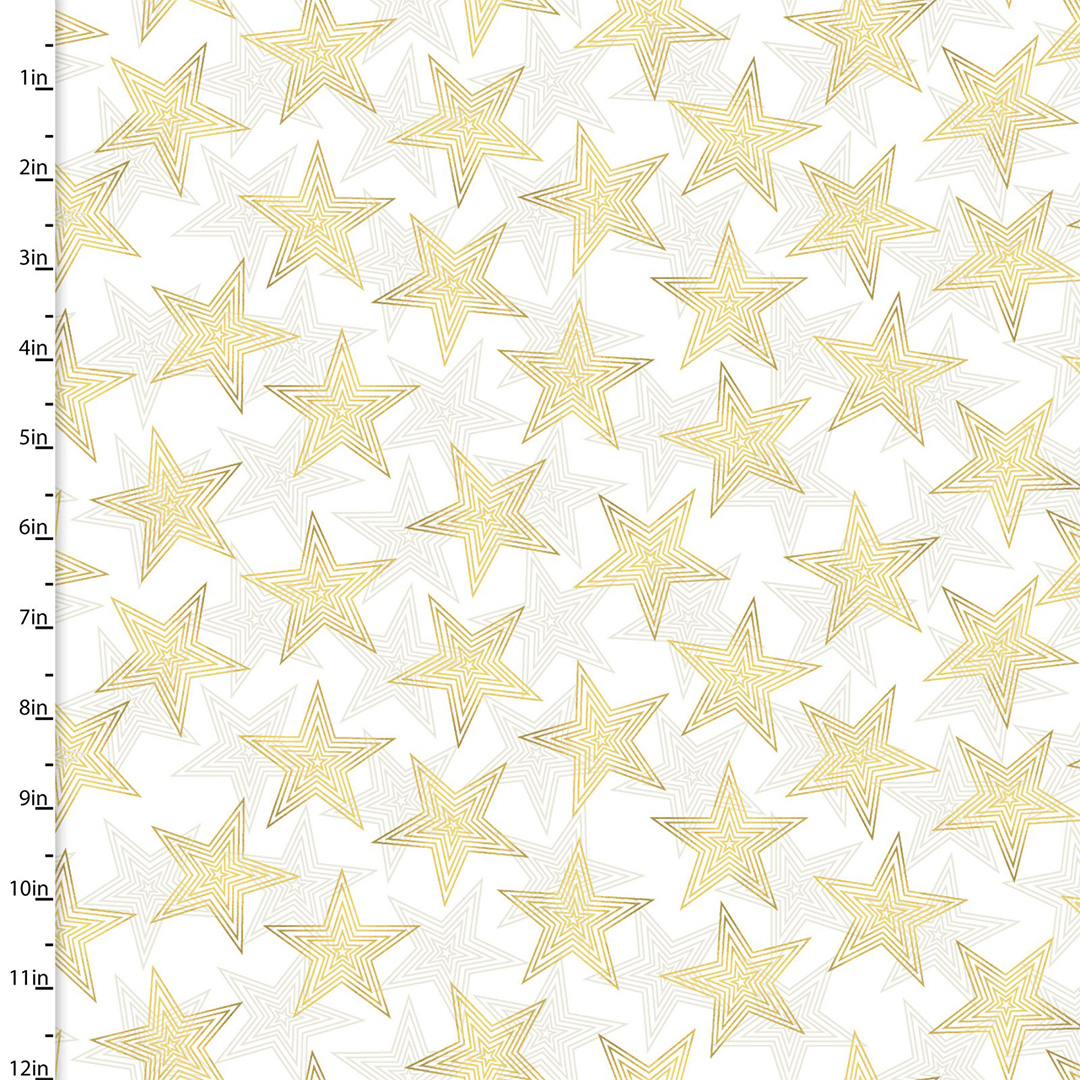 Mistletoe and Metallic by Katie Yost - 3 Wishes - Cotton Prints (195) - Image 3