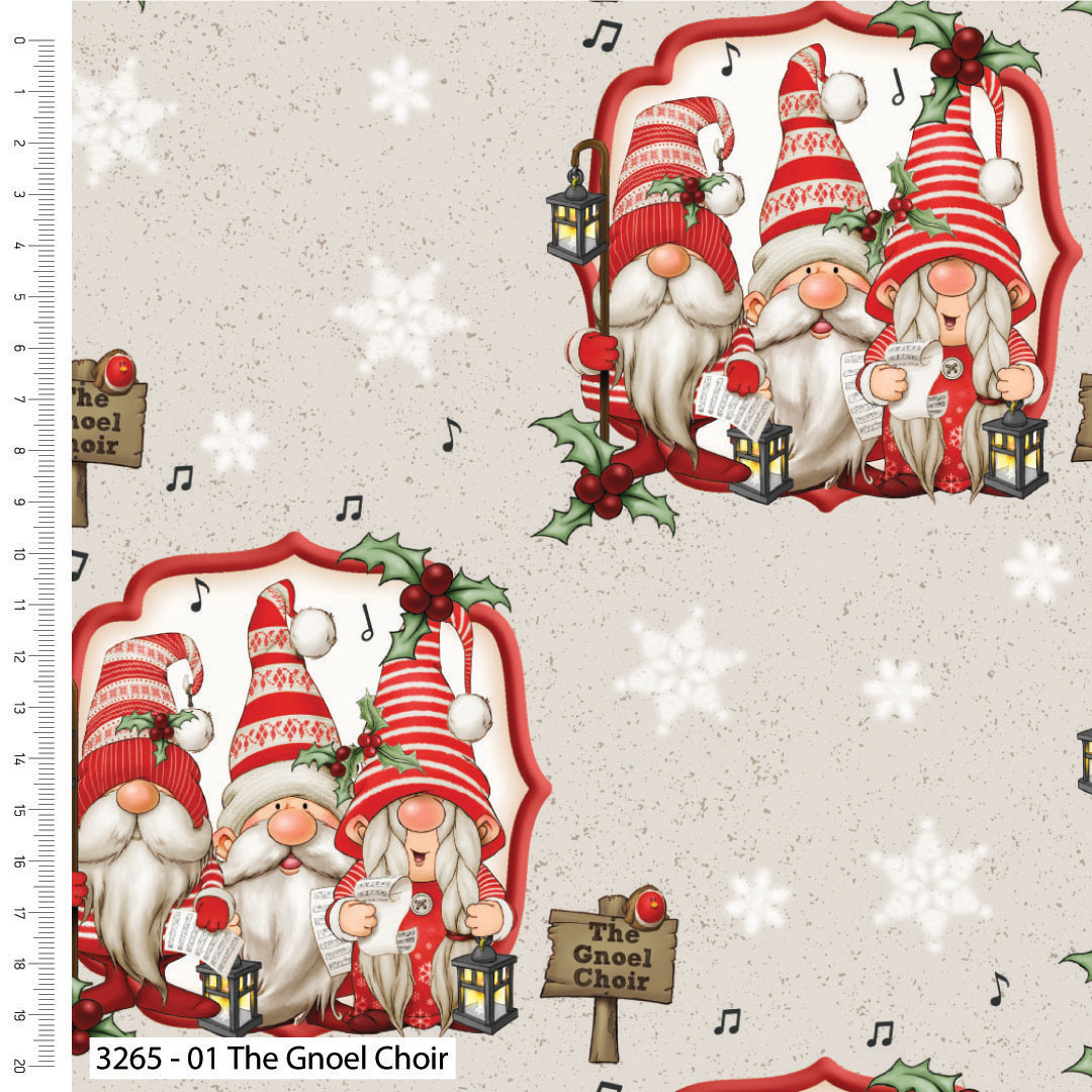 Driving Gnome for Christmas by Debbi Moore - Christmas - Cotton Prints (3265)