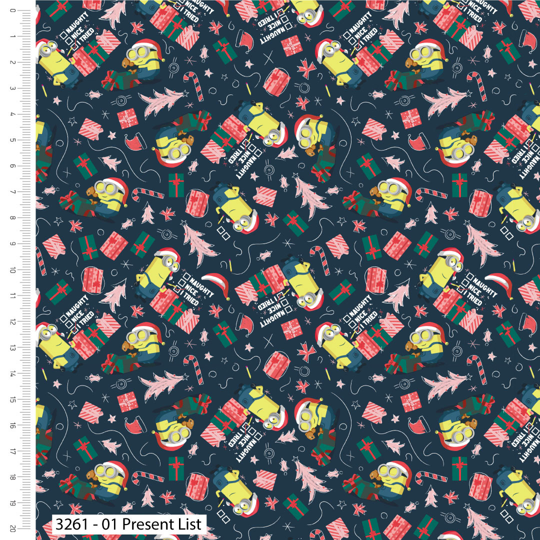 Minions Christmas - Christmas - Cotton Prints (3261)