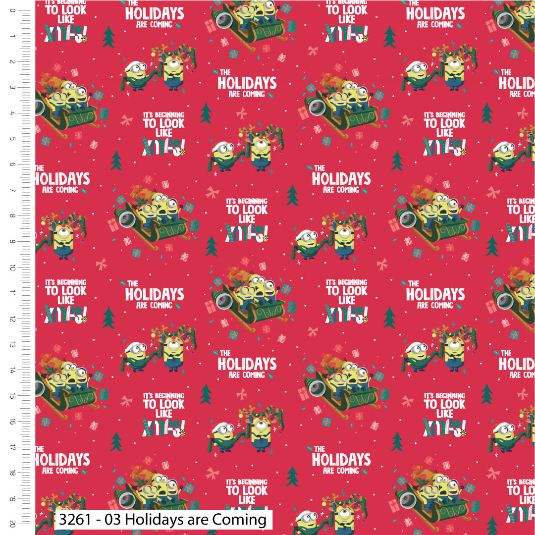 Minions Christmas - Christmas - Cotton Prints (3261) - Image 2