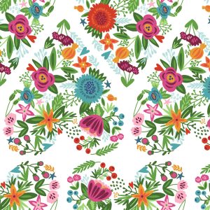 Bright Blooms - Fabric Editions - Cotton Prints (1900)