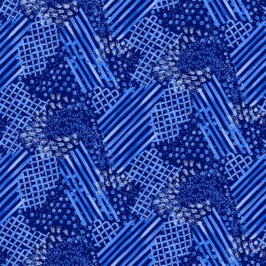 All About Blues - Fabric Editions - Cotton Prints (2038)