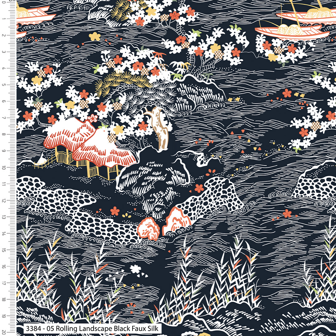 Serenity in Japan - V&A - New Luxury Lines - Velvet, Faux Silk, Viscose (3384) - Image 6