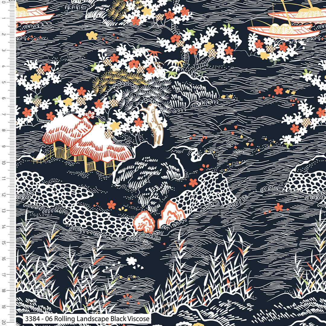 Serenity in Japan - V&A - New Luxury Lines - Velvet, Faux Silk, Viscose (3384) - Image 7