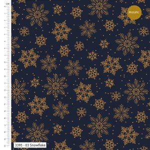 Simple Metallic - Christmas - Cotton Prints (3395)