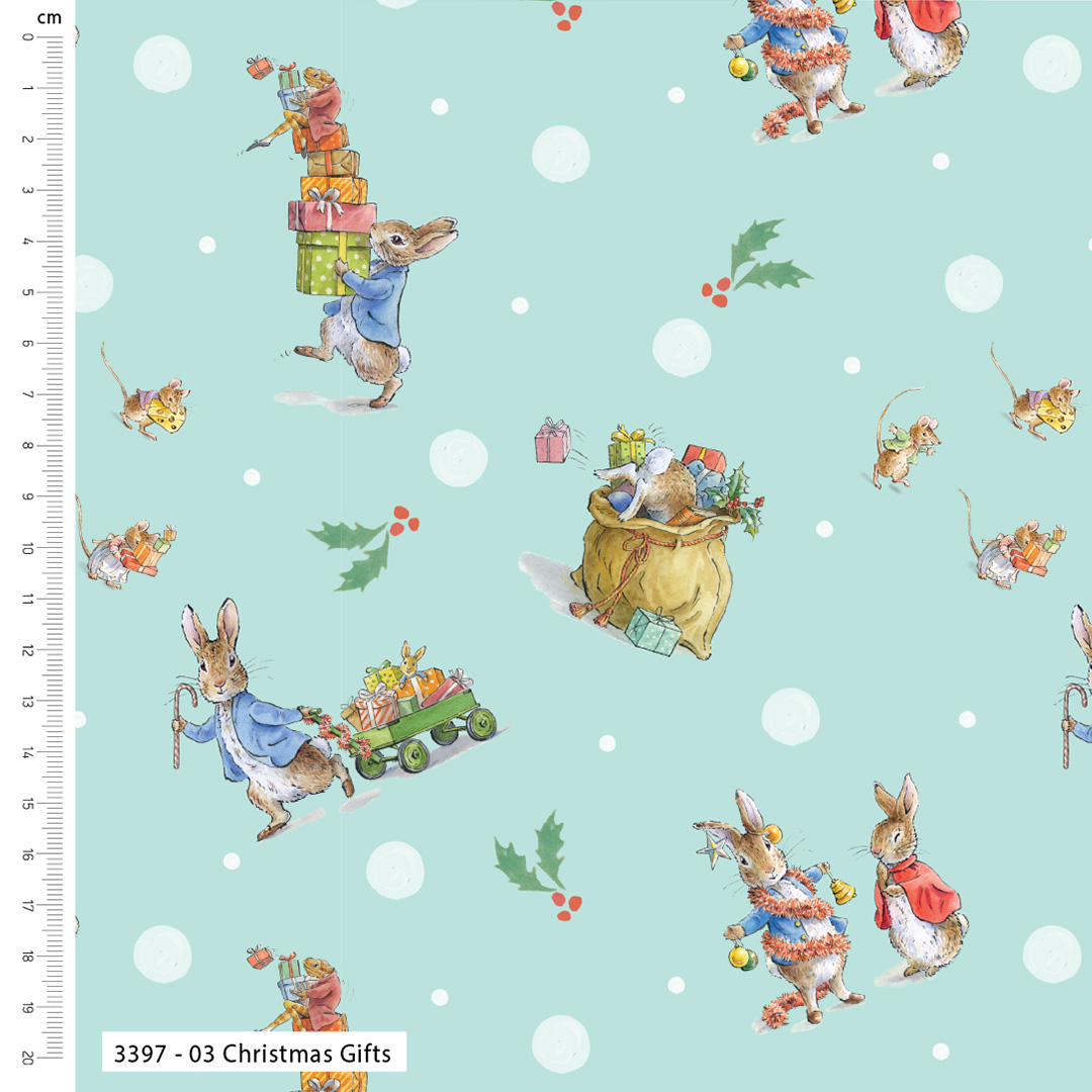 The Joy of Giving - Peter Rabbit - Christmas - Cotton Prints (3397) - Image 3