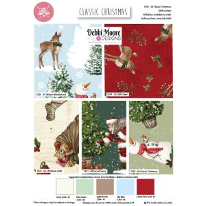 Classic Christmas by Debbi Moore - Christmas - Fat Quarters (3391-00)
