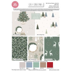 Cosy Christmas by Victoria Louise - Christmas - Fat Quarters (3392-00, 3392-11) - 00 Pack 1