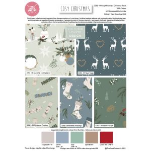 Cosy Christmas by Victoria Louise - Christmas - Fat Quarters (3392-00, 3392-11)