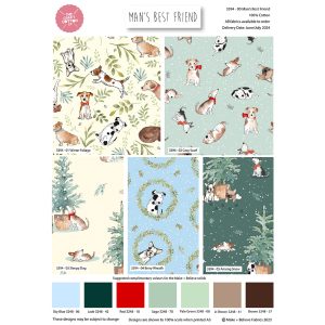 Man's Best Friend - Christmas - Fat Quarters (3394-00)