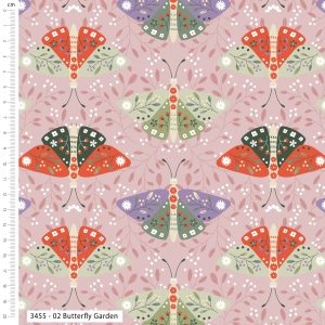 Flutter & Folk - Cotton Prints (3455) - 02 Butterfly Garden