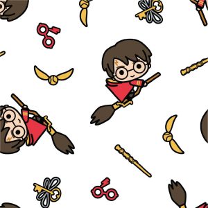 Kawaii Broomstick - Cotton Prints (93/4)