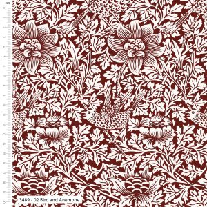 *Last few bolts remaining* Bird and Anemone - William Morris - Viscose (3489-02)