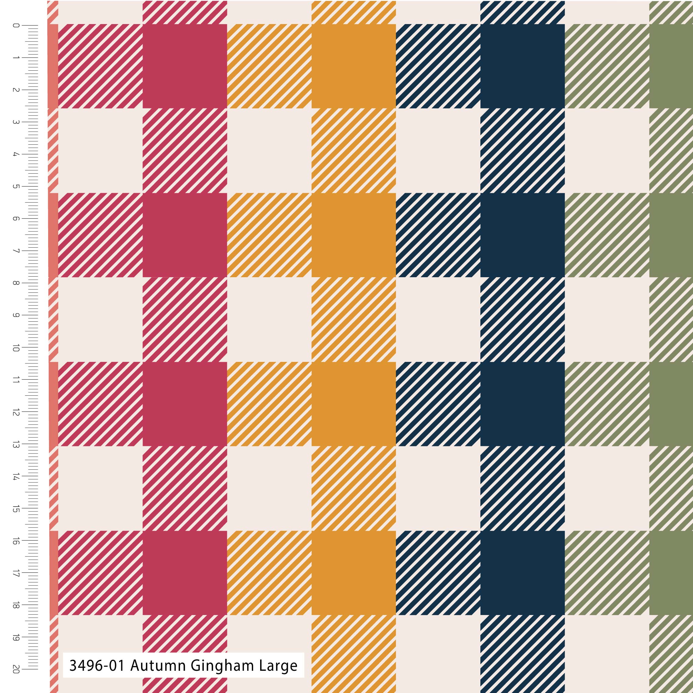 Gingham Large - The Crafty Pie - Viscose (3496)