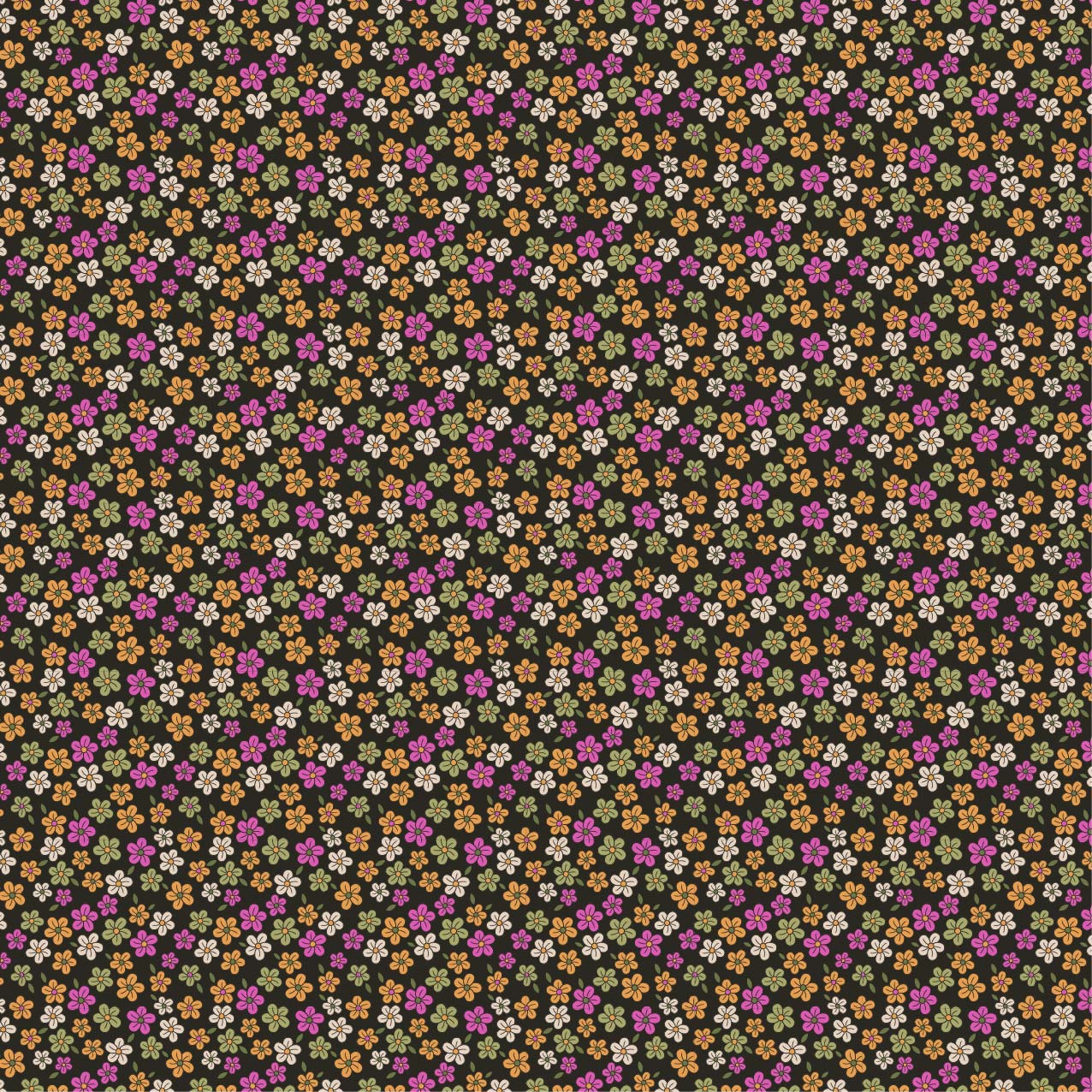 Ditsy Floral - The Crafty Pie - Cotton/Viscose (3553) - Image 2
