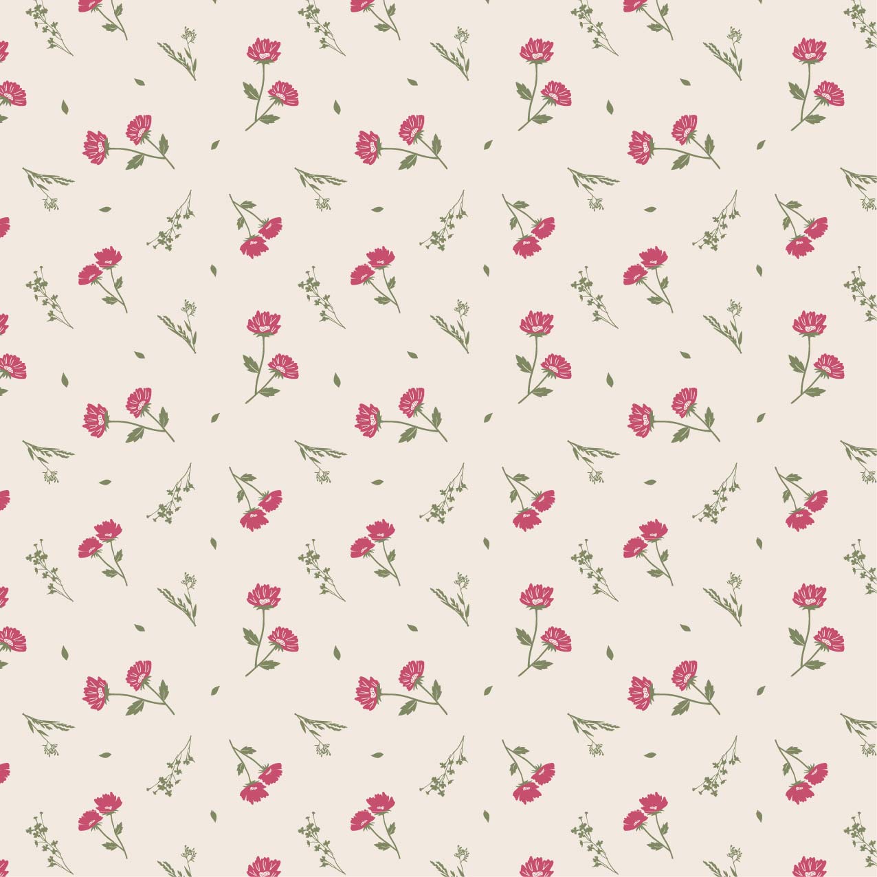 Floral Sprig - The Crafty Pie - Viscose (3497) - Image 2