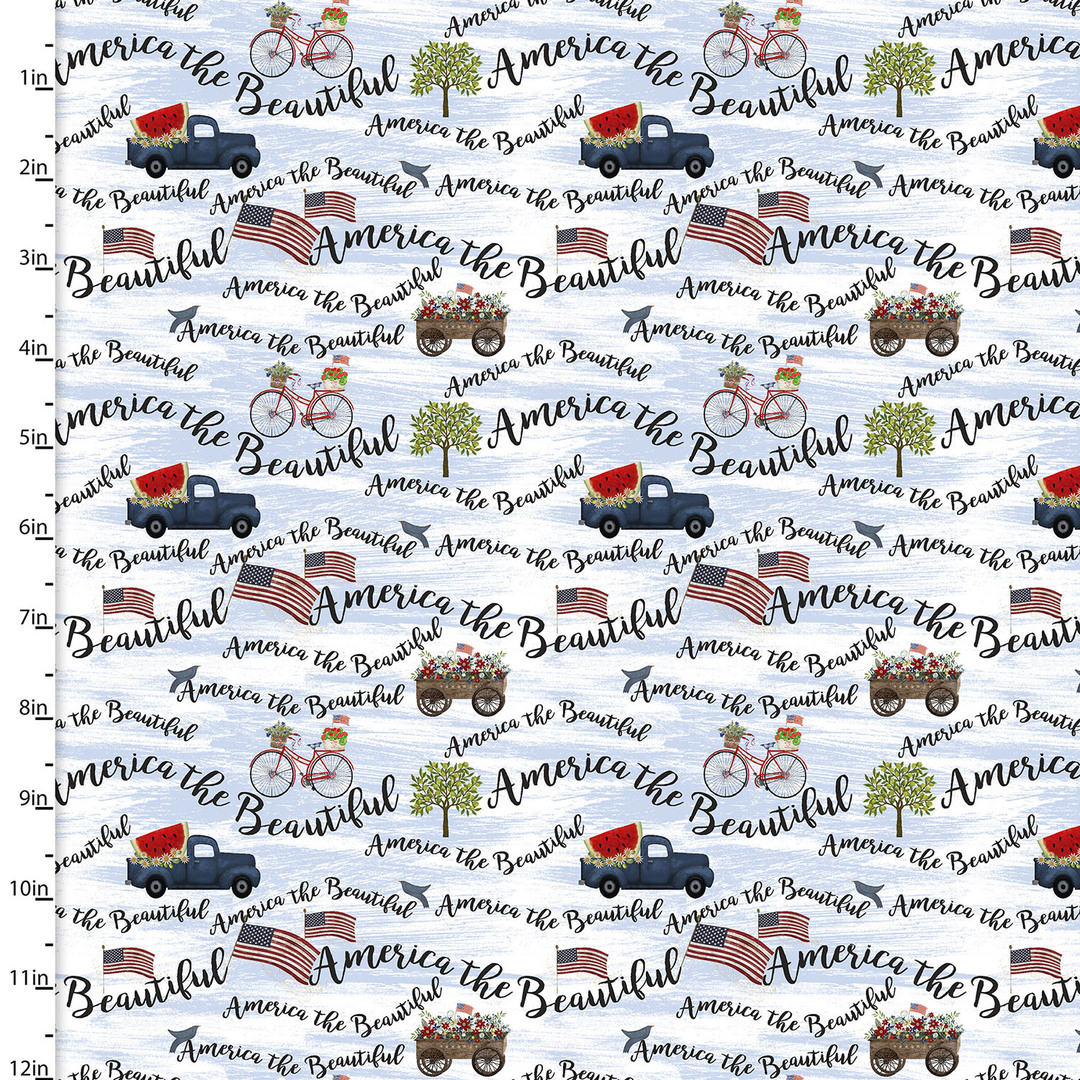 Sweet Land of Liberty by Beth Albert - 3 Wishes - Cotton Prints (2166) - Image 2