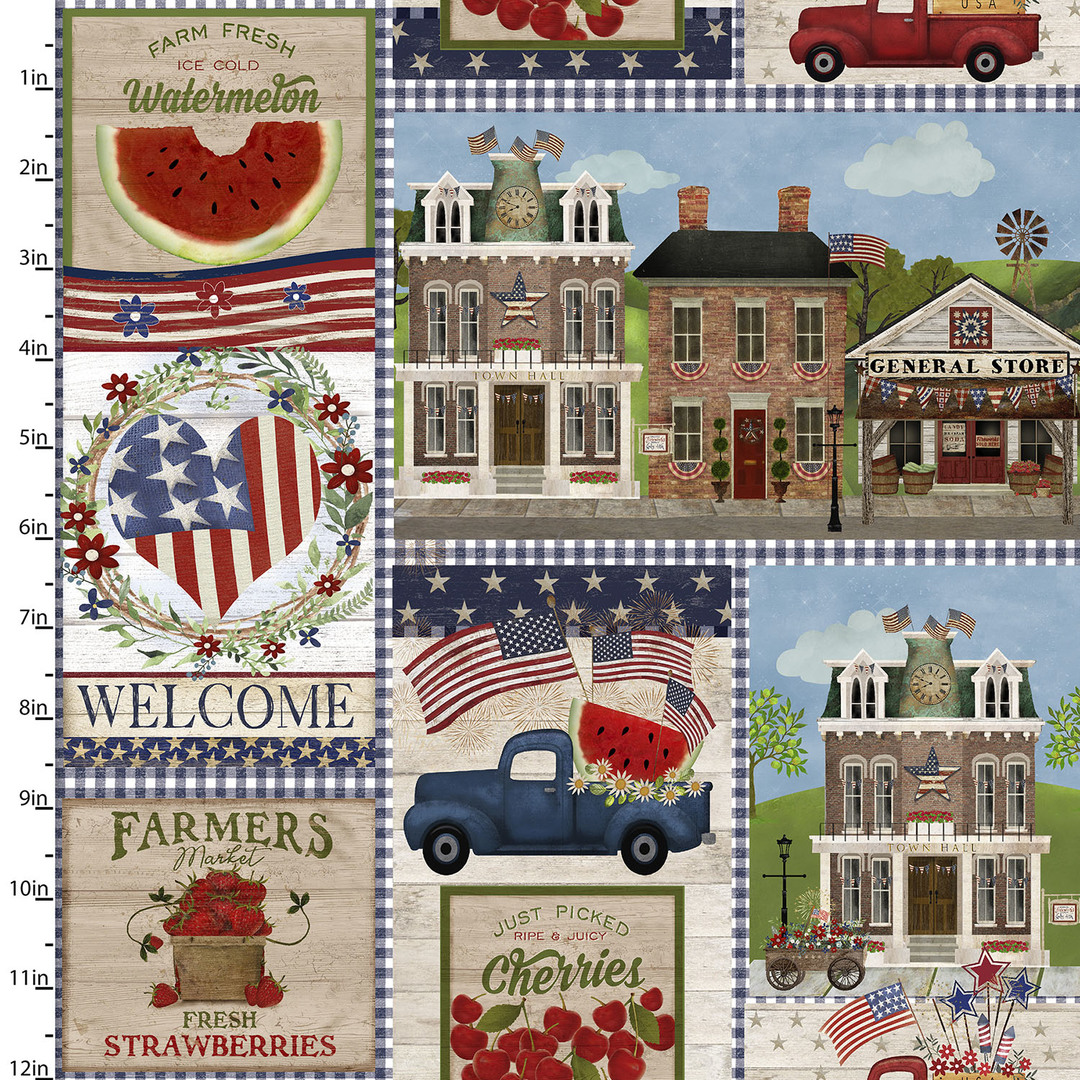 Sweet Land of Liberty by Beth Albert - 3 Wishes - Cotton Prints (2166)