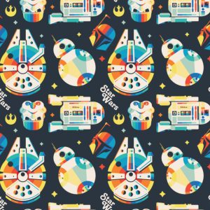 Star Wars Retro Throwback - Cotton Print (73010910)