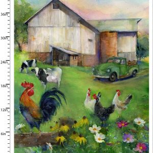 Country Living by John Keeling - 3 Wishes - Printed Cotton Panel (2168)