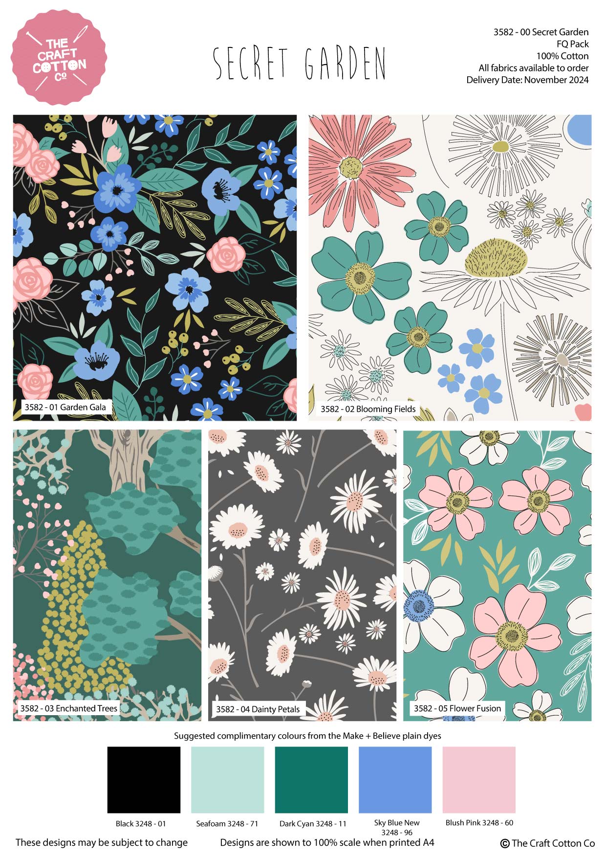 Secret Garden - Cotton Prints (3582)