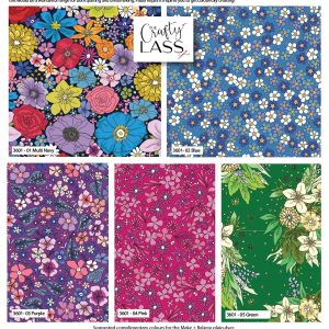 The Rainbow Garden - The Crafty Lass - Organic Fat Quarters (3600)