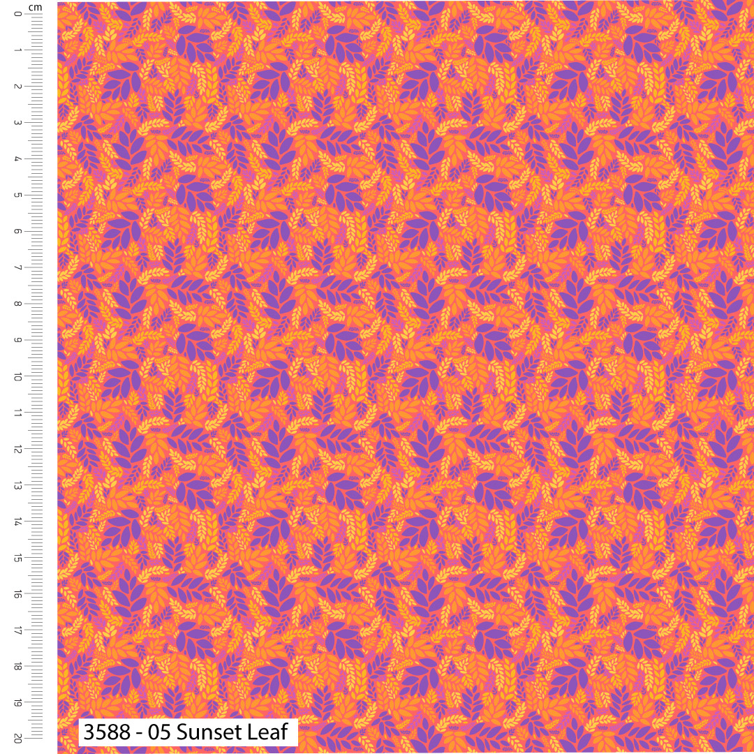 Bold Leaves - Cotton Prints (3588)