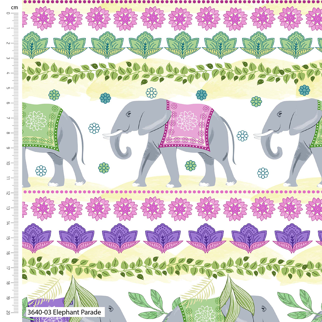Elephant Festival by Sarah Payne - M+B - Organic Prints (3640) - Image 4