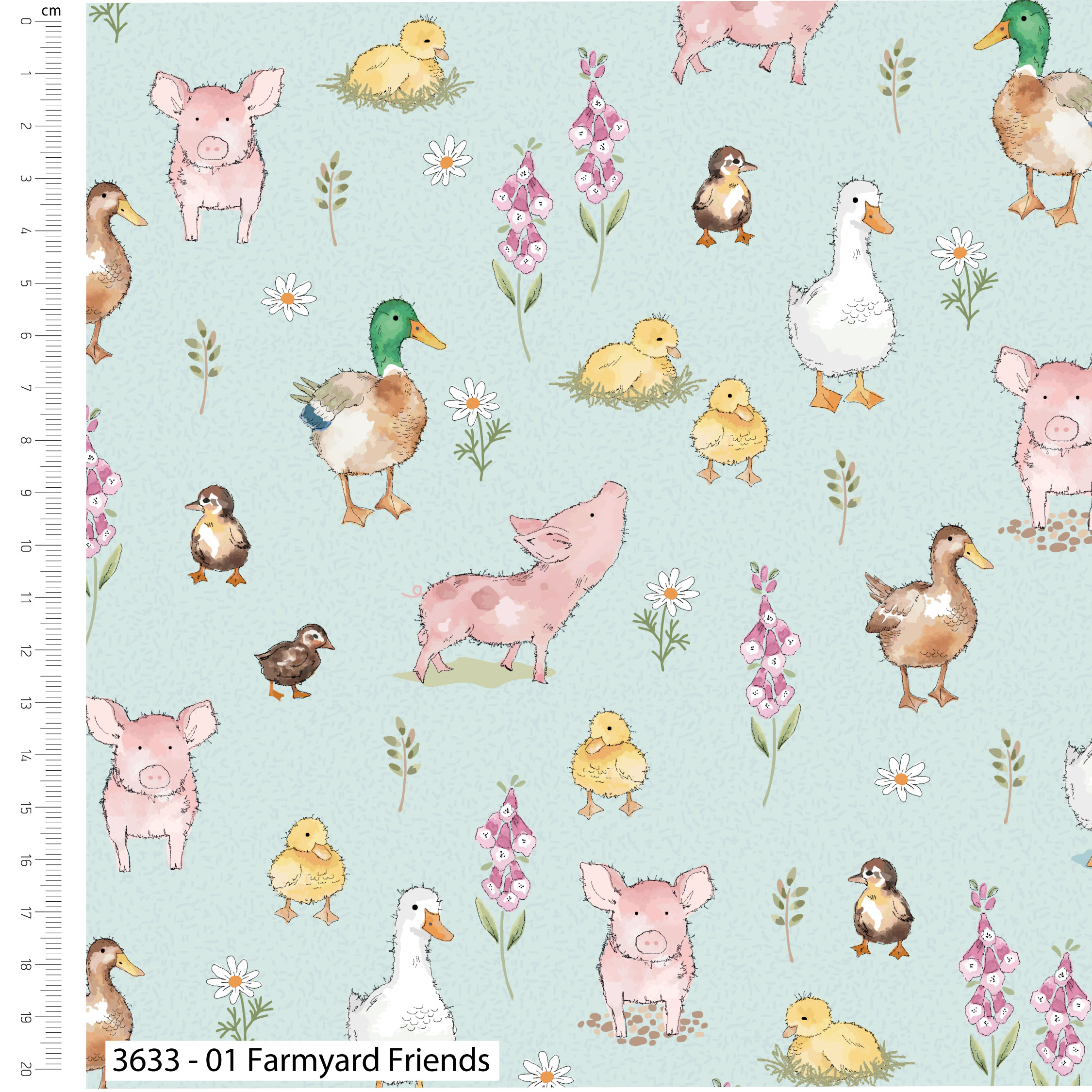 Farmyard by Susan Wheeler - Cotton Prints (3633)
