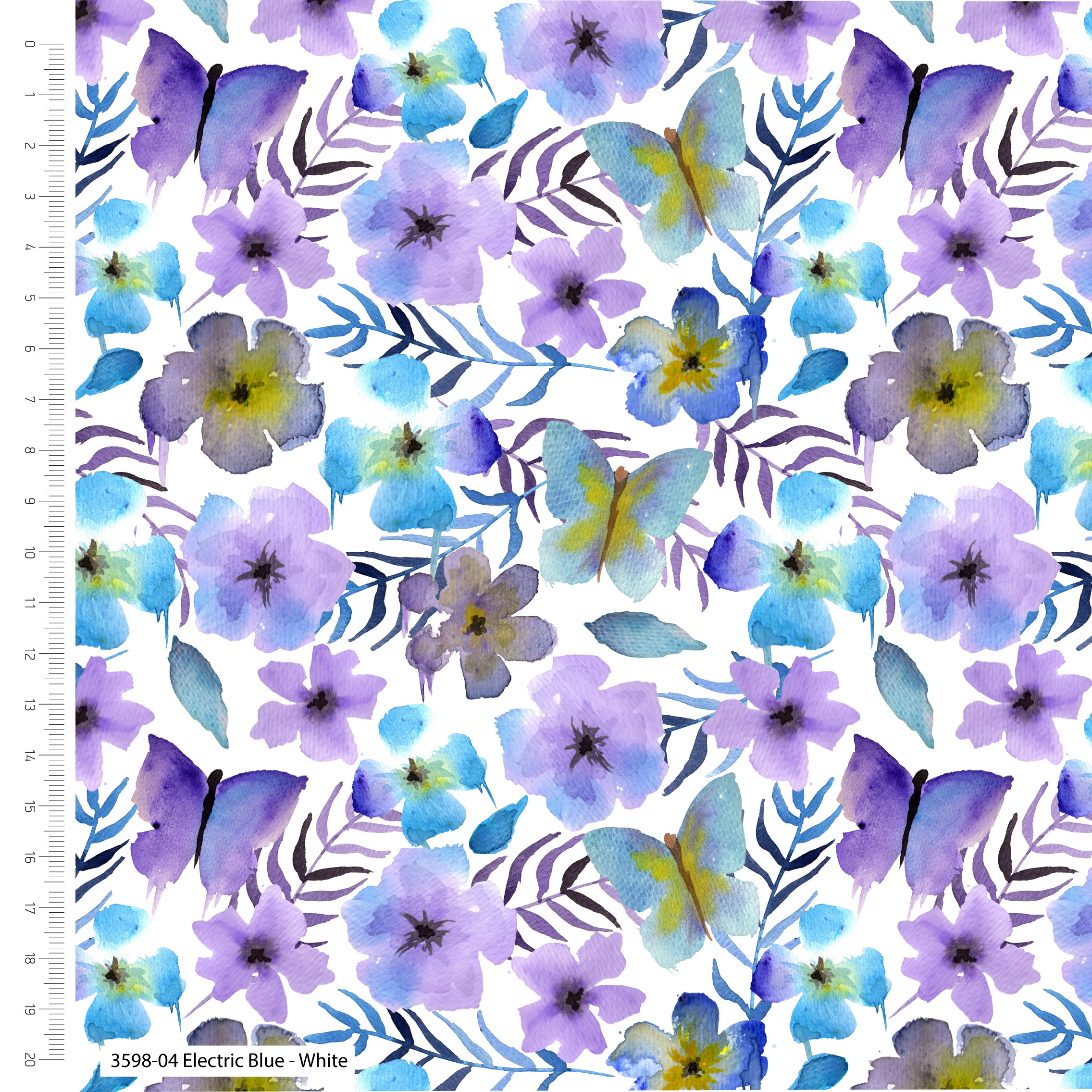 Vivid Watercolours by Debbie Shore - Make + Believe - 100% Organic Cotton (3598 01-05) - Image 3