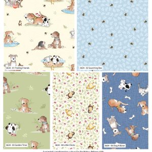 A Dog's Life by Susan Wheeler - Cotton Fat Quarters (3634-00)