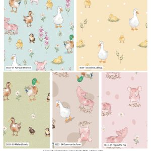 Farmyard by Susan Wheeler - Cotton Fat Quarters (3633-00)