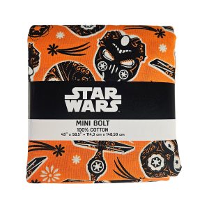 Star Wars Orange Halloween Printed Cotton - 1.5m Piece - Mini Bolt (7310504)