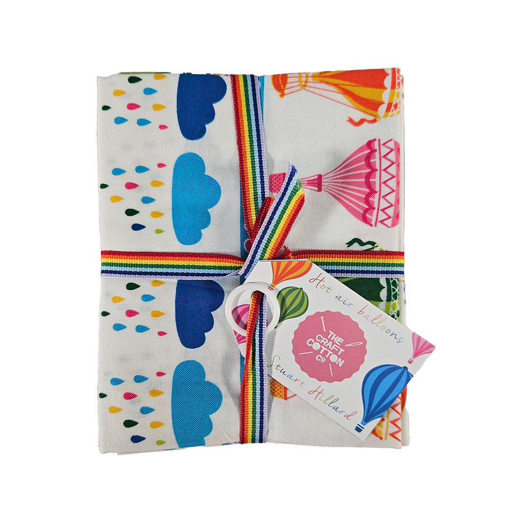 Hot Air Balloons by Stuart Hillard - Cotton Fat Quarters (251706-HC2)