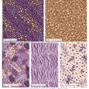 (Pre-Order) Amethyst Jungle - Cotton Fat Quarters (3687-00)