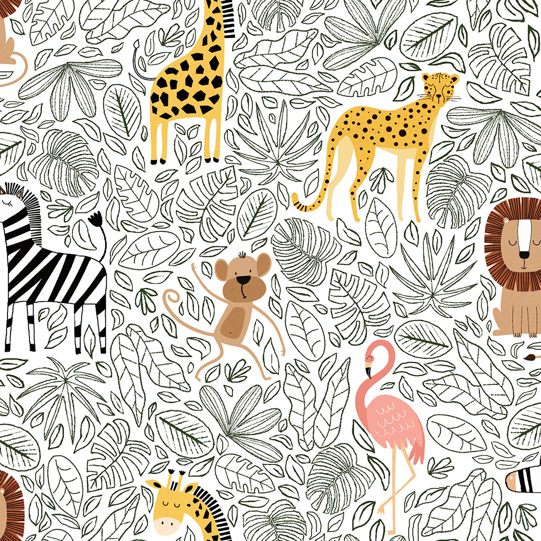 (Pre-order) Wild Safari by Jj Design House - 3 Wishes - Cotton Prints - Image 2
