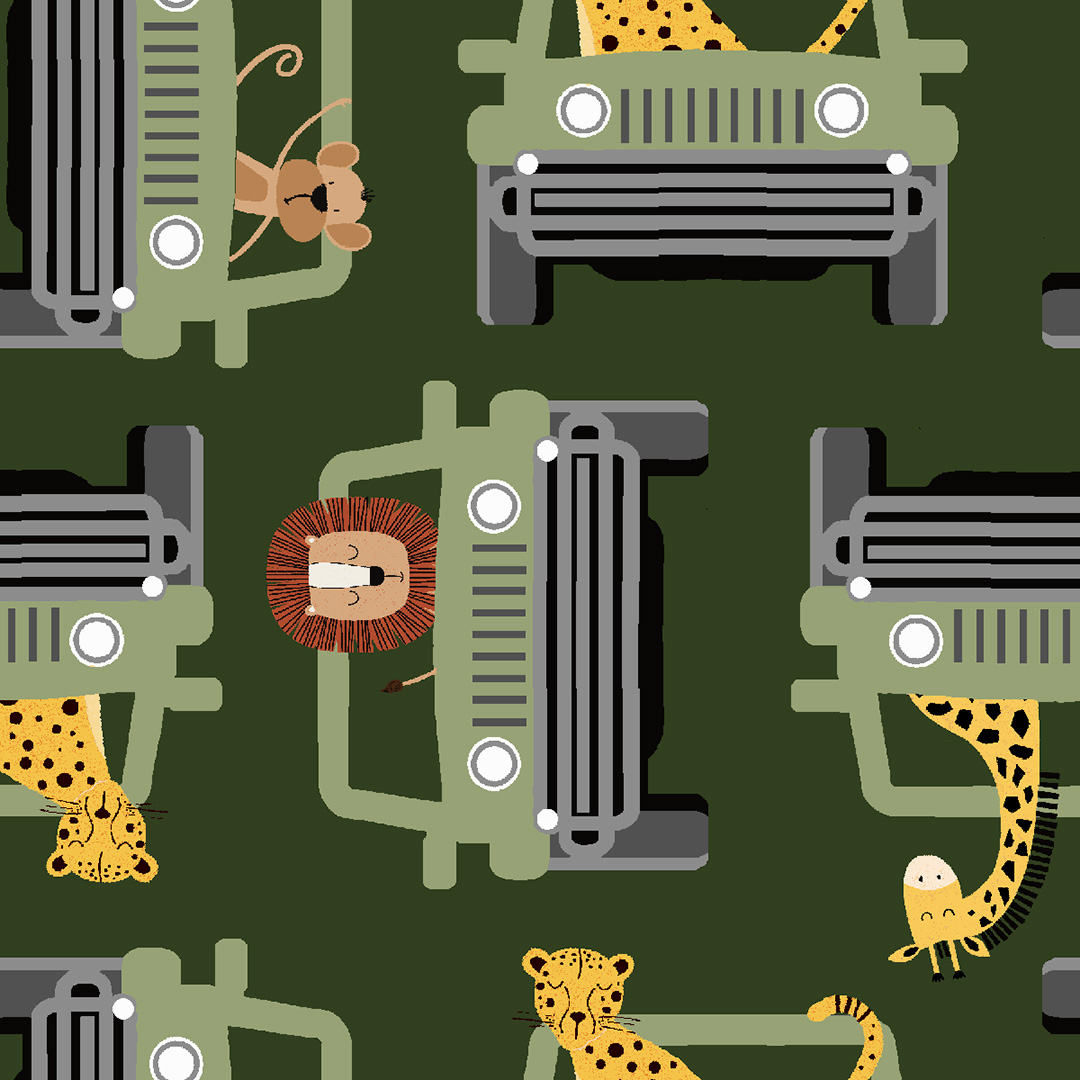 (Pre-order) Wild Safari by Jj Design House - 3 Wishes - Cotton Prints - Image 5